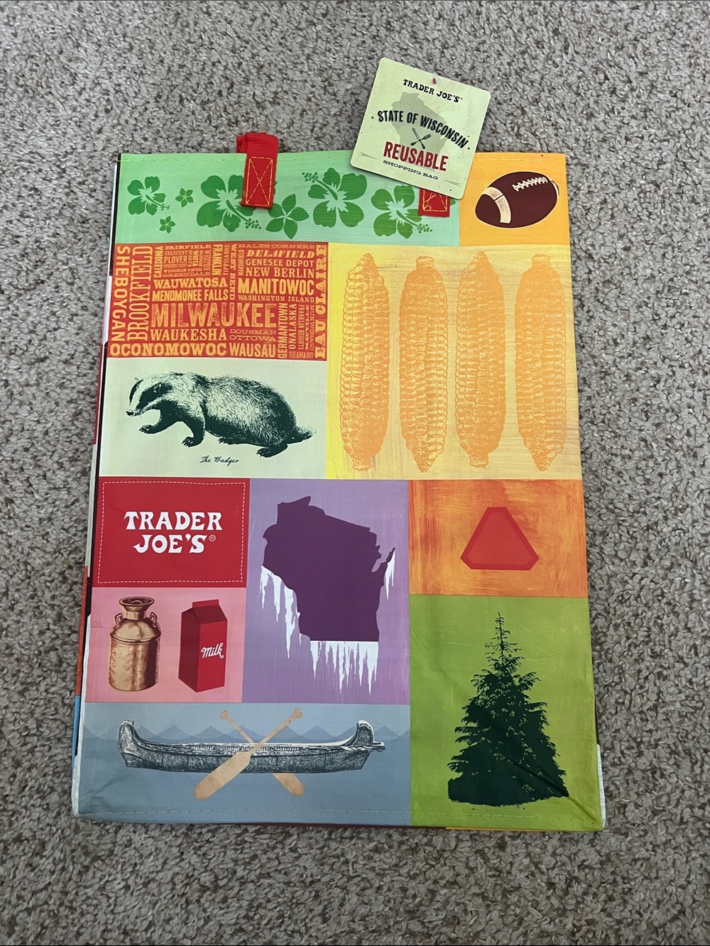Trader Joe’s WISCONSIN Mystery Bag Reusable Tote